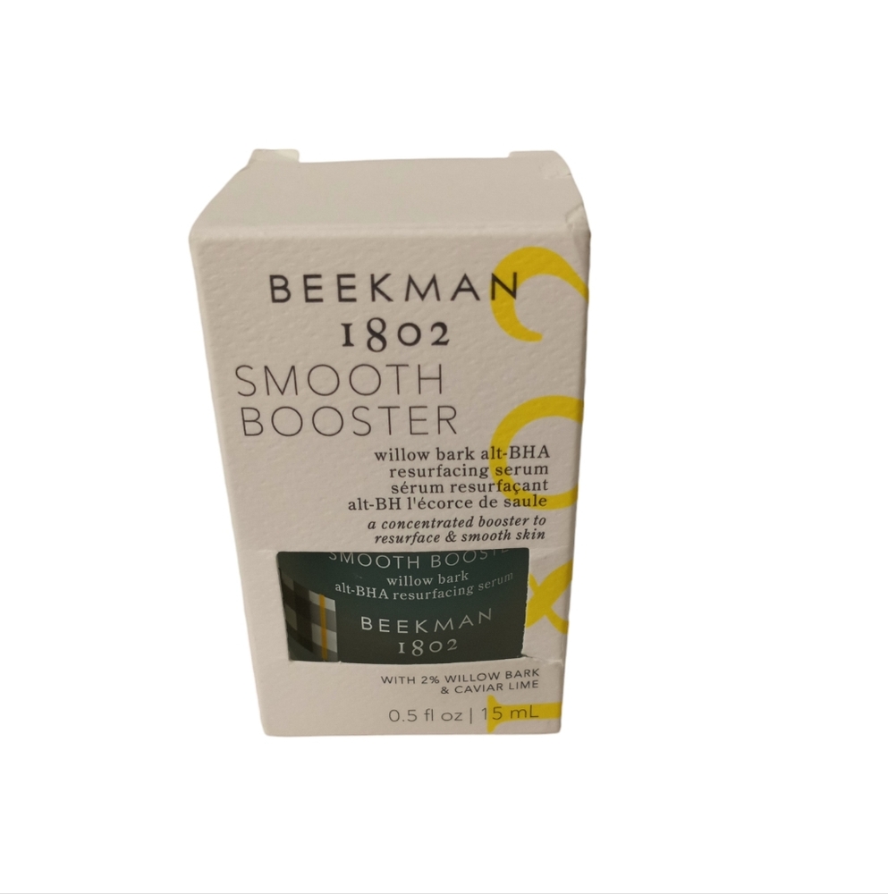 BEEKMAN 1802 Smooth Booster Willow Bark Exfoliating Serum 0.5 Fl. Oz. NIB